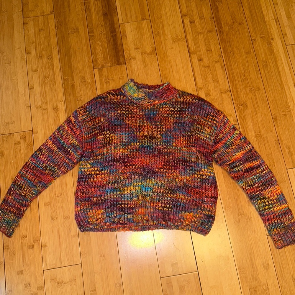 Women’s It’s Our Time colorful funky sweater